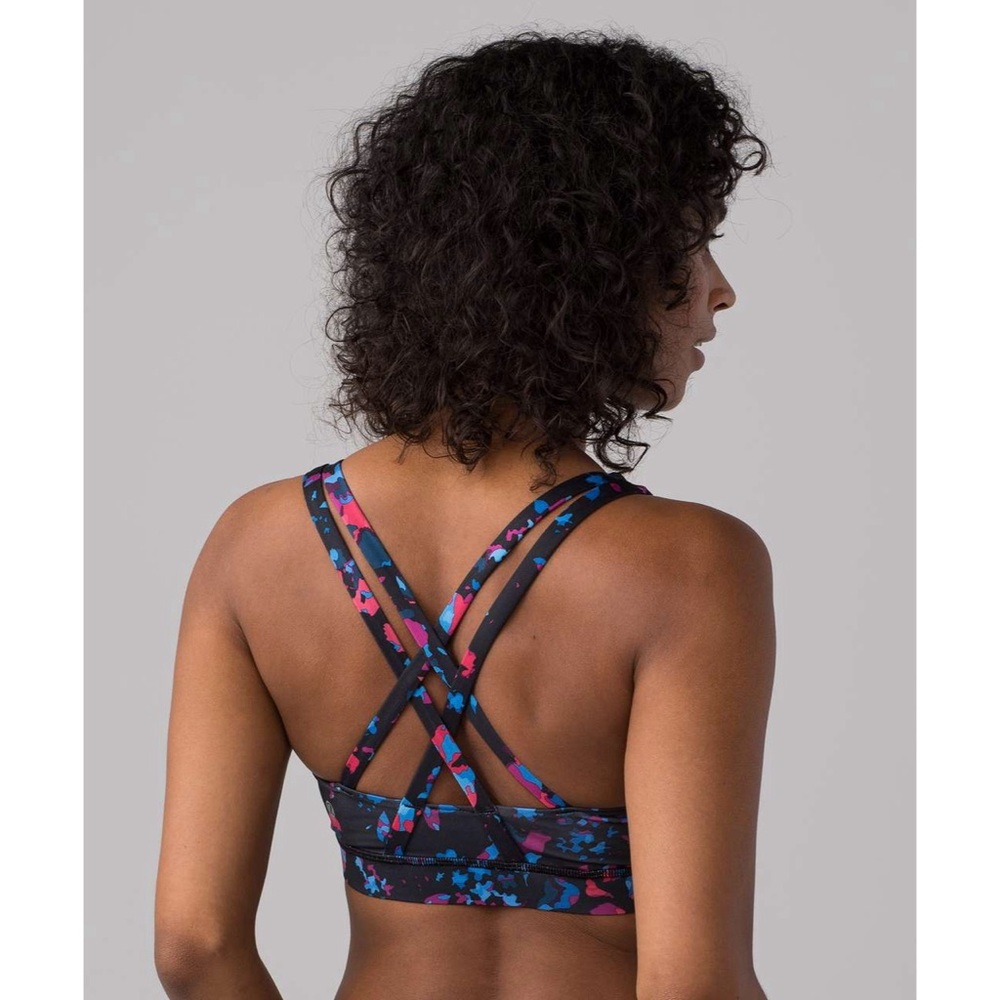 Lululemon Energy Sports Bra Dandy Digie Multi Cross-Back Size 6